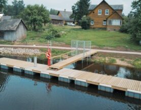 Venelaiturit törmäyssuojat portti pelastusvälineet